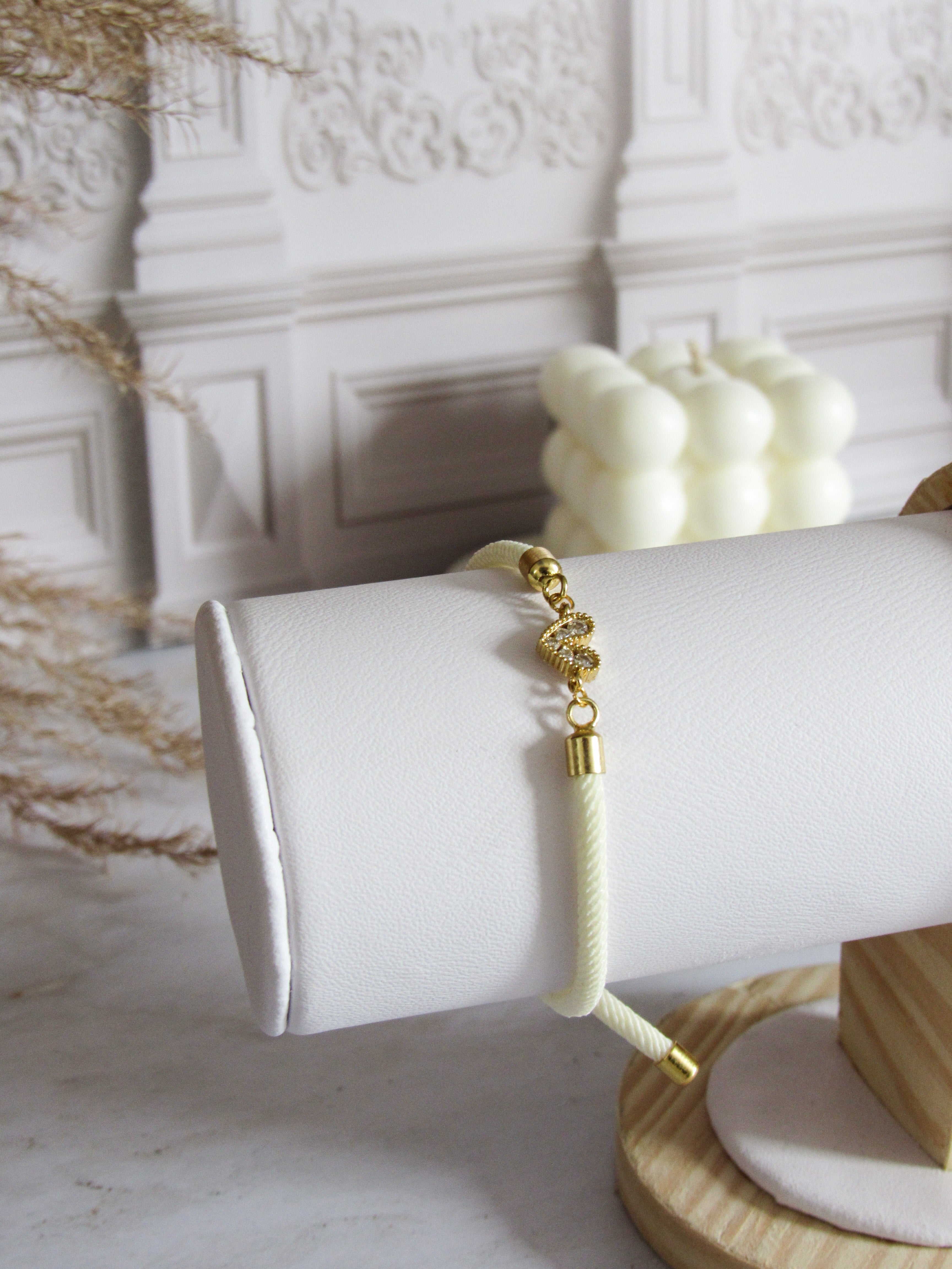 Pulsera cordón corazón