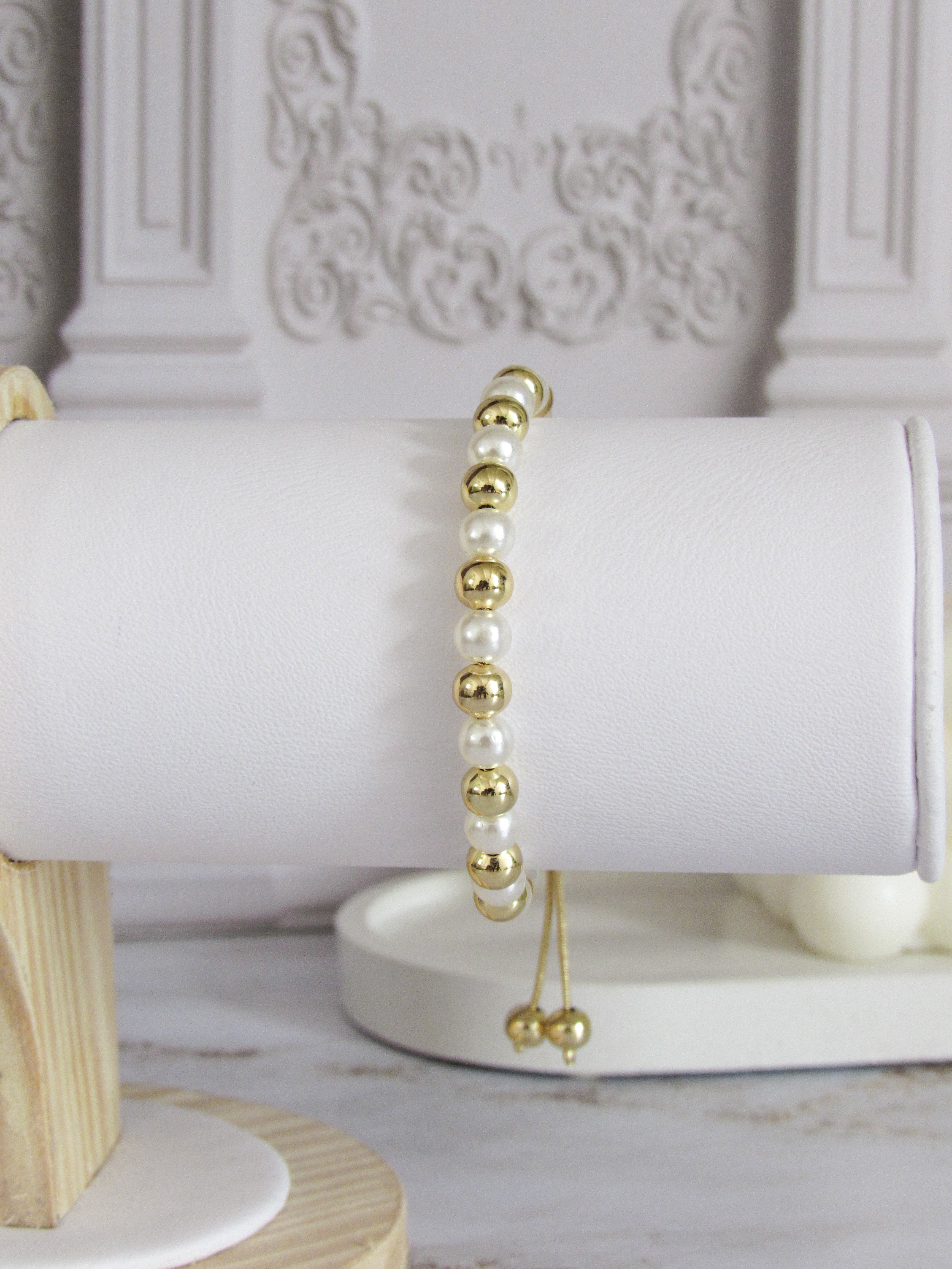 Pulsera balin perlas