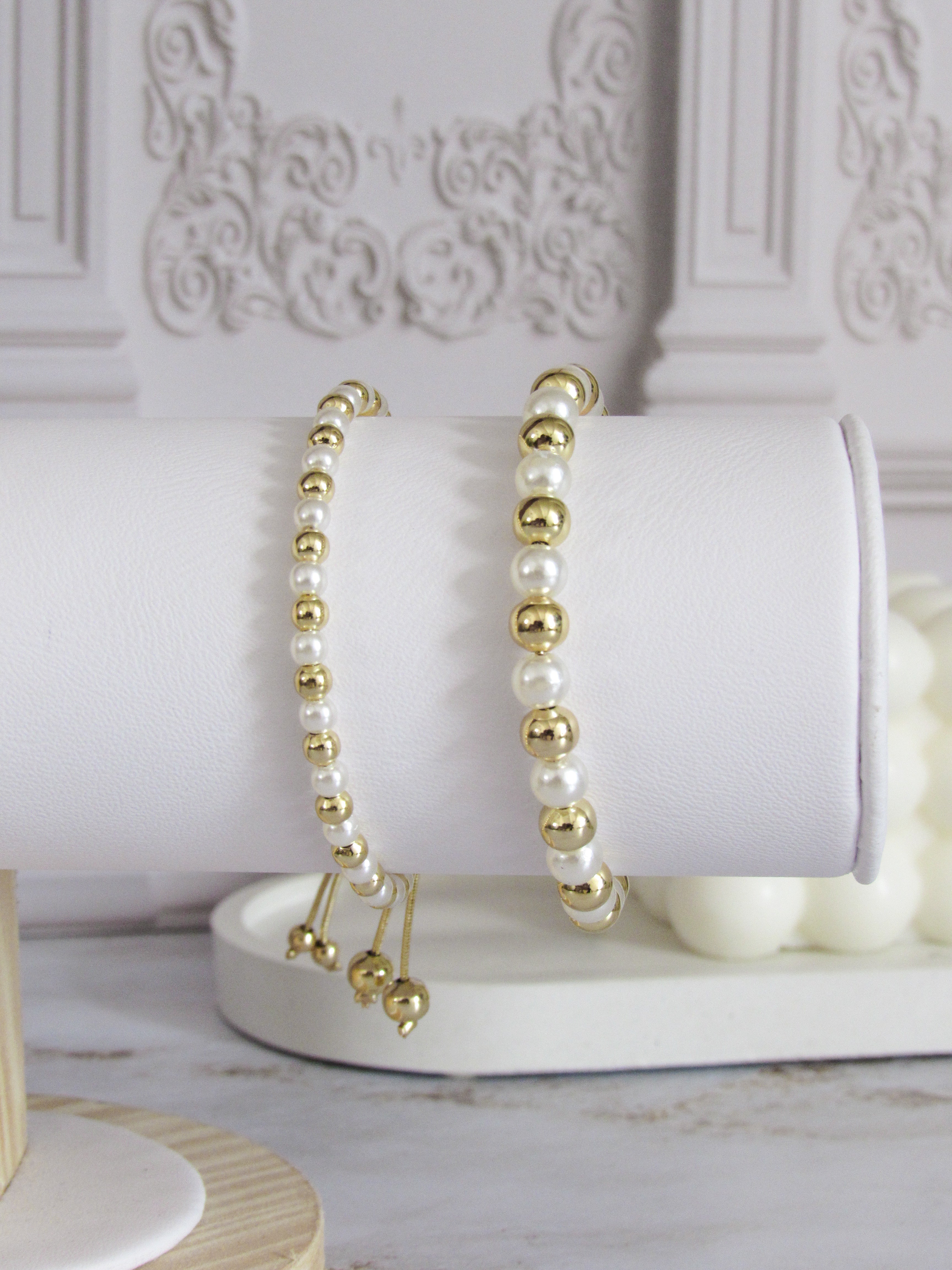 Pulsera balin perlas