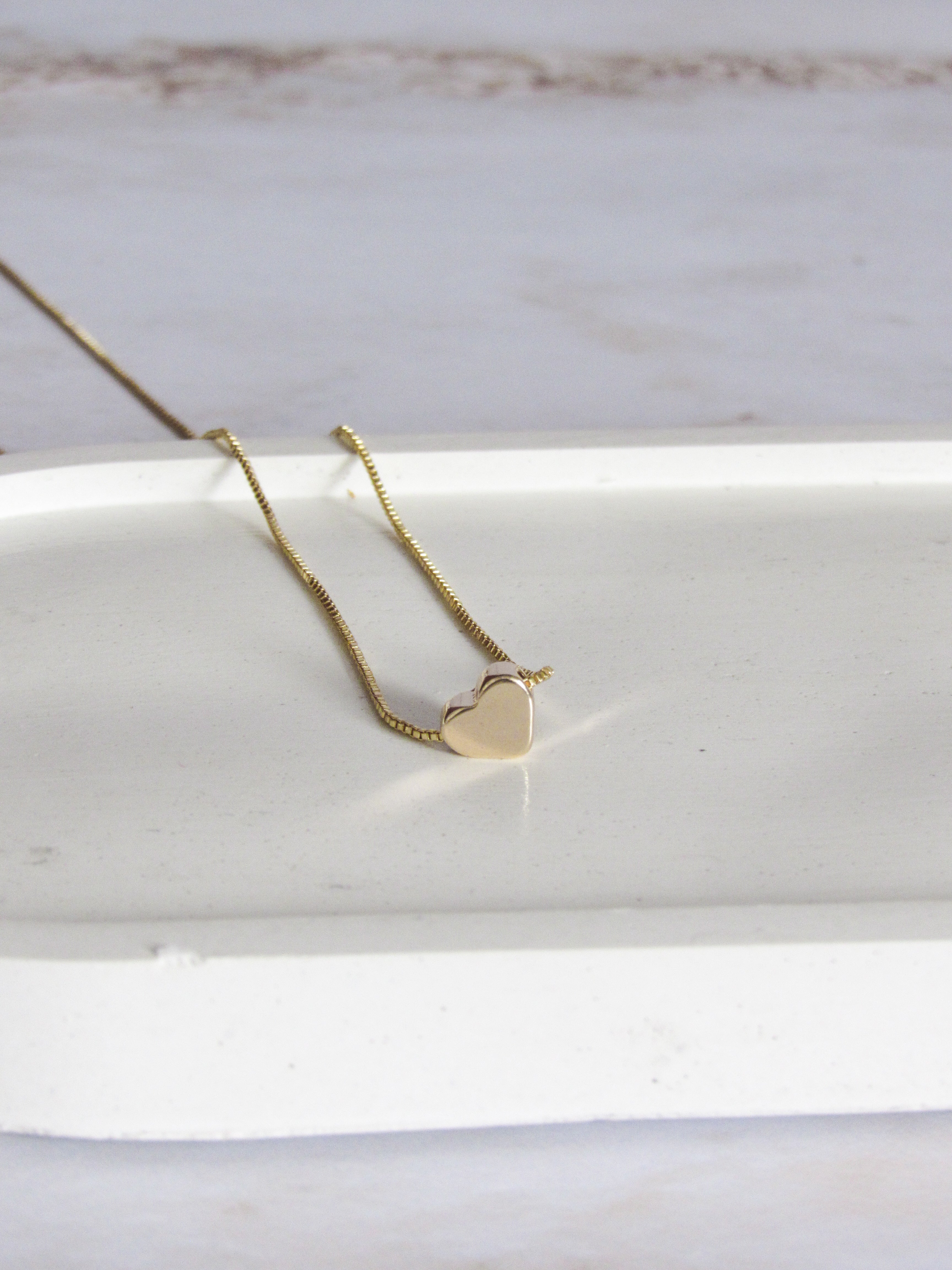Collar corazón liso pequeño