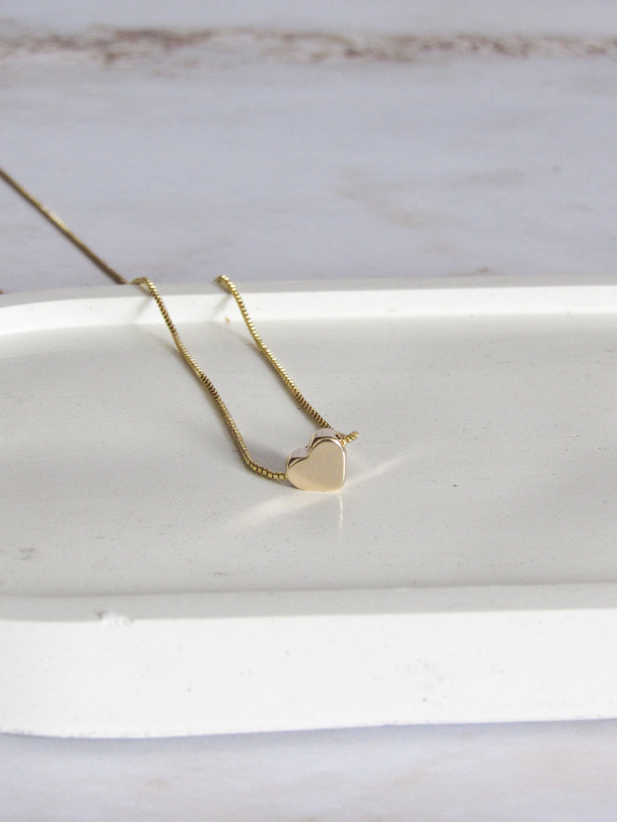 Collar corazón liso pequeño