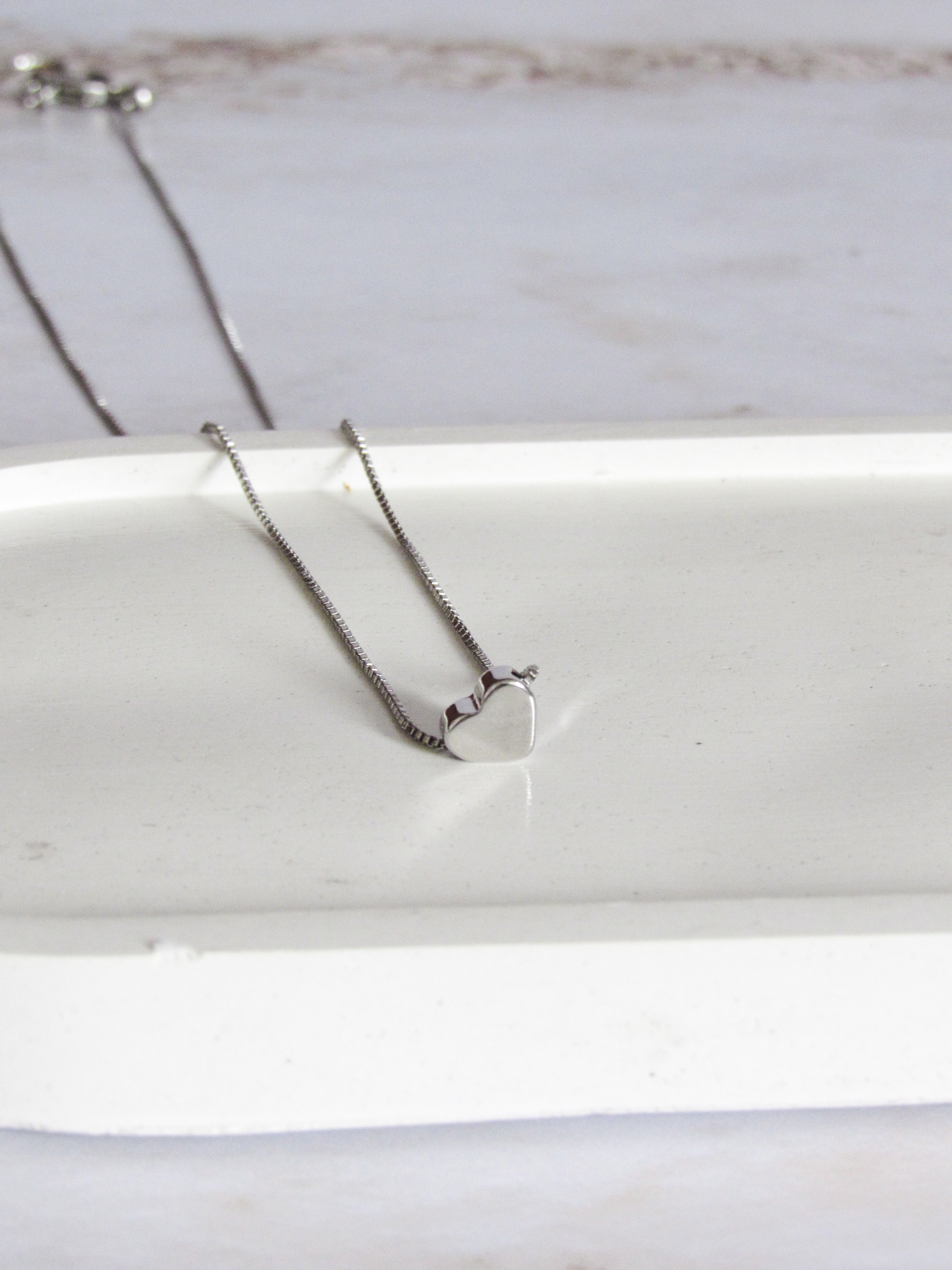 Collar corazón liso pequeño