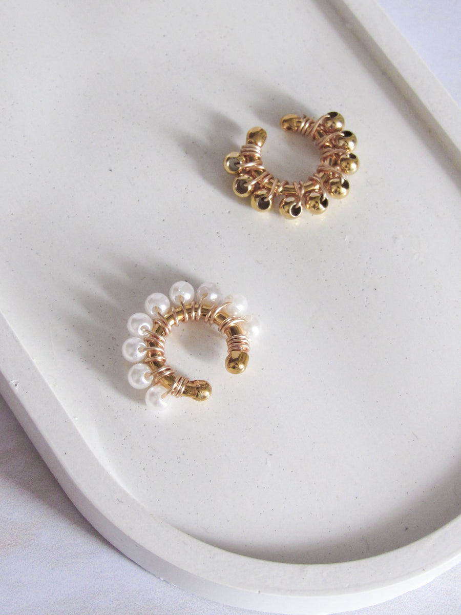 Earcuff tejido goldfied