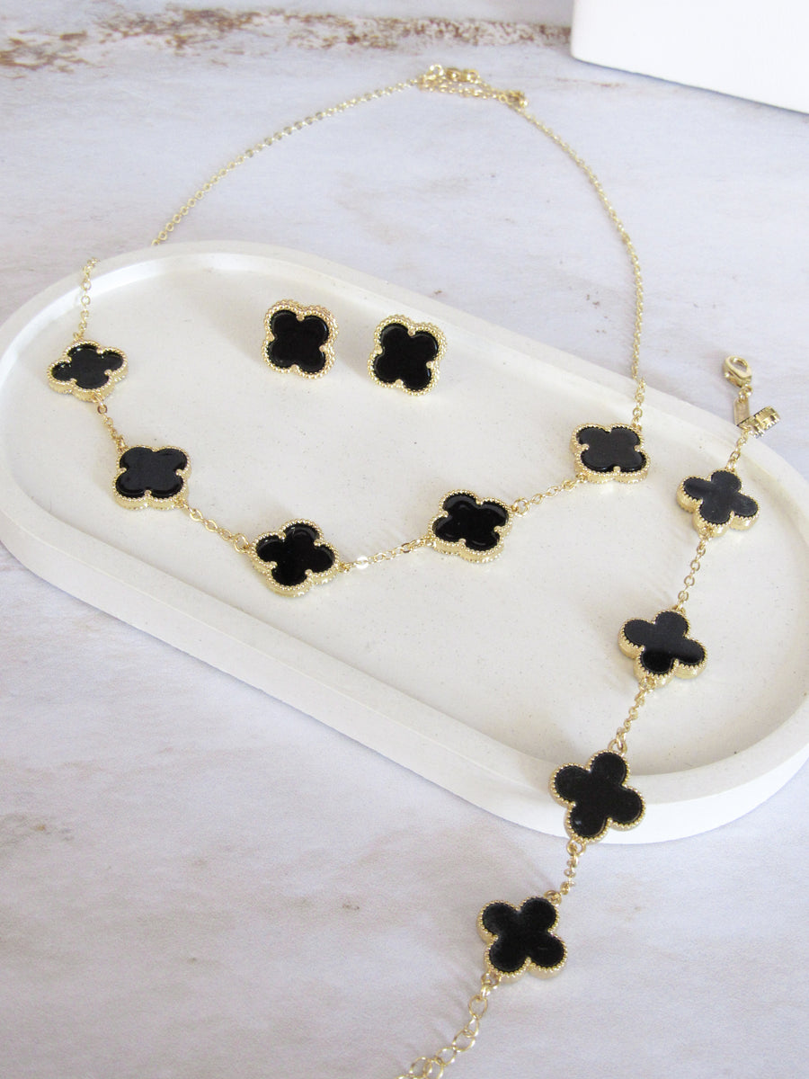 Set cinco trébol negro