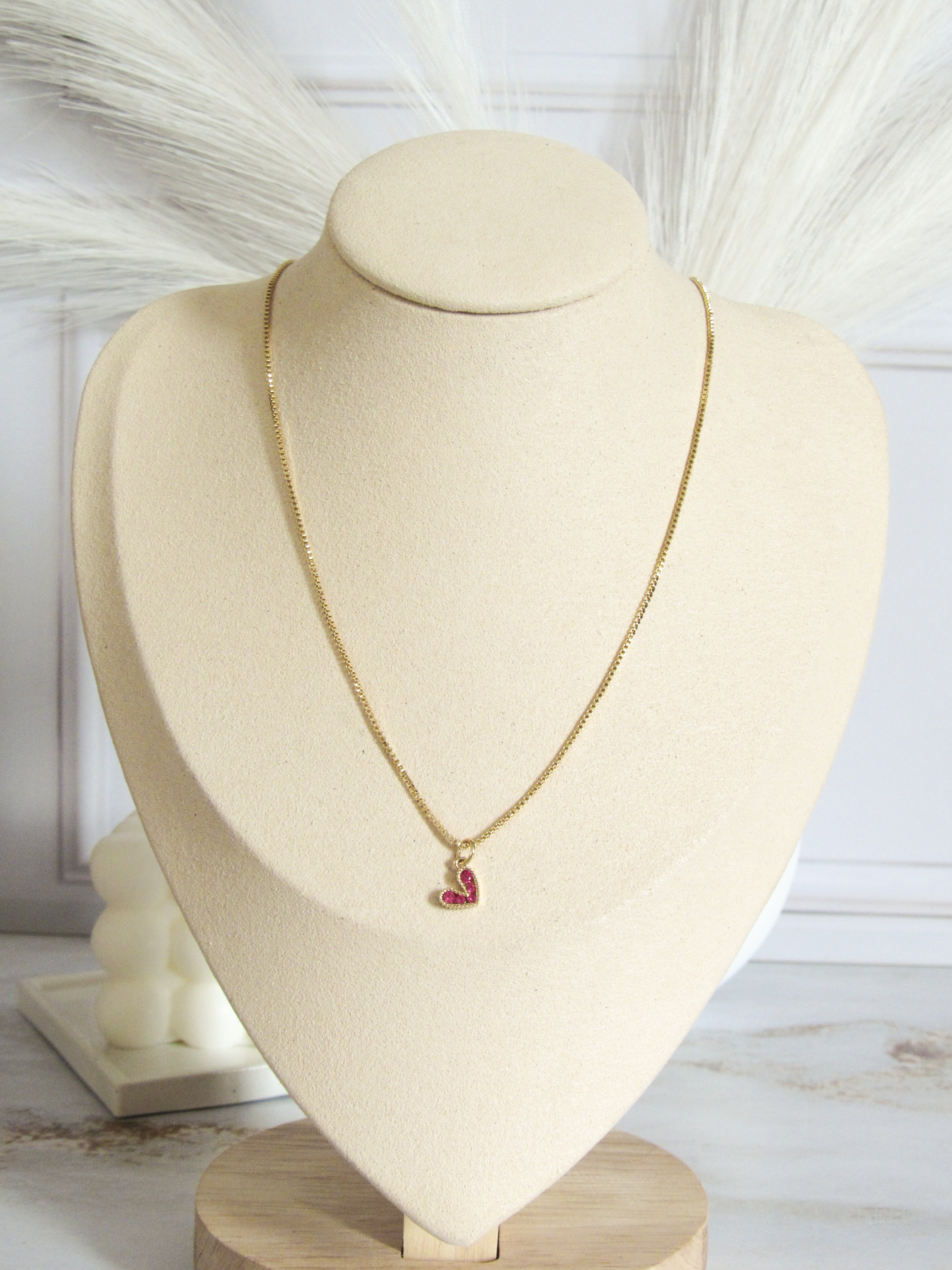 Collar corazón cristal