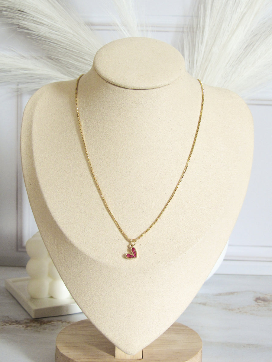 Collar corazón cristal