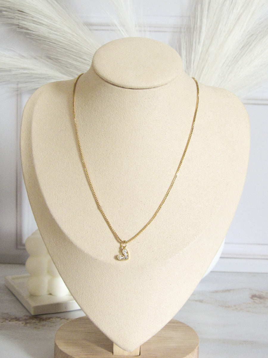 Collar corazón cristal