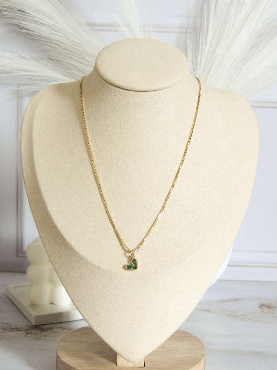 Collar corazón cristal