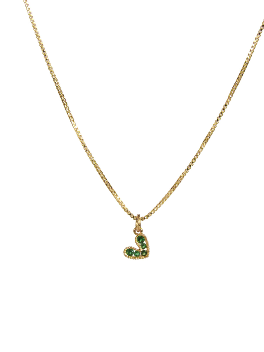 Collar corazón cristal