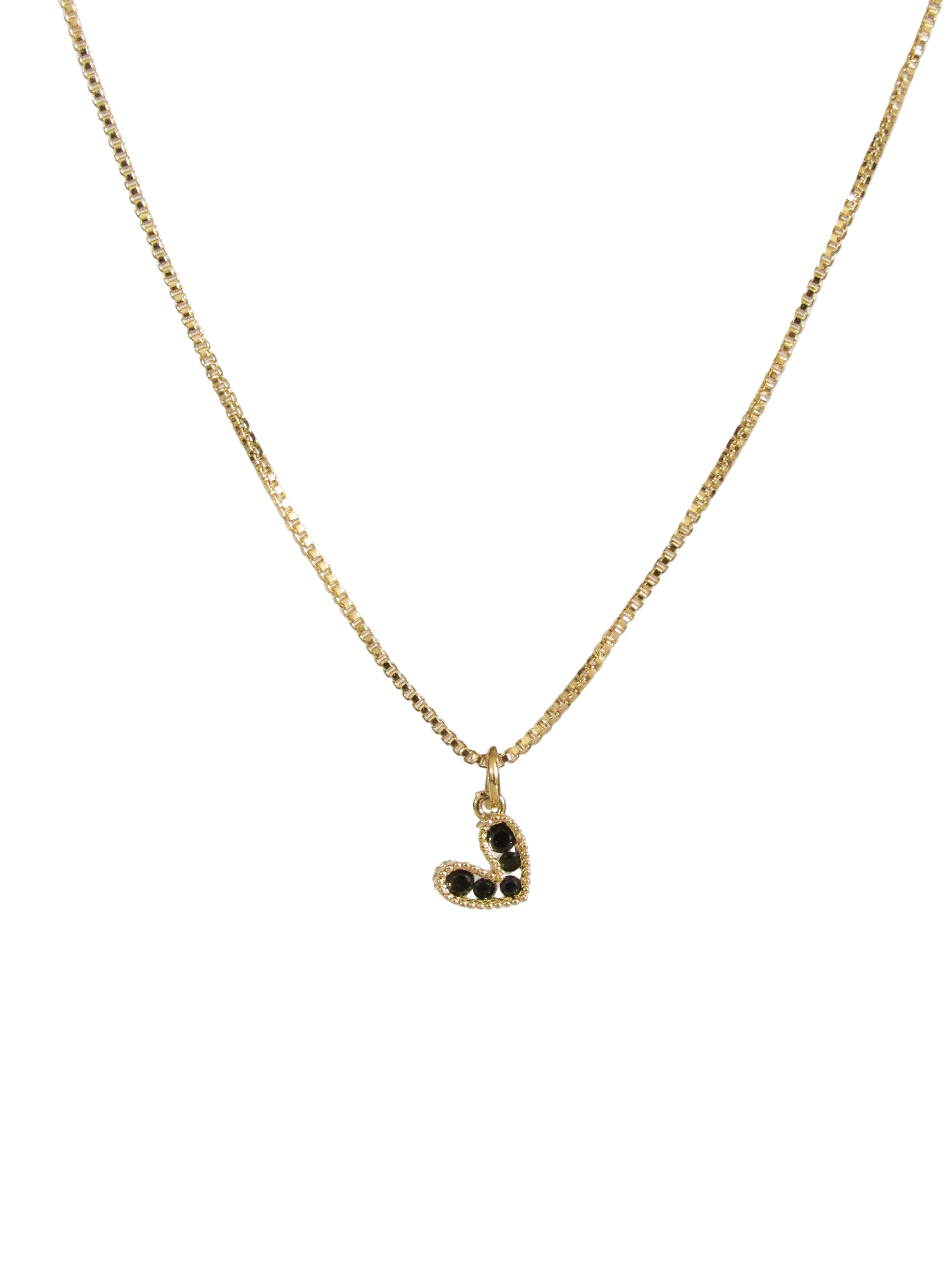 Collar corazón cristal