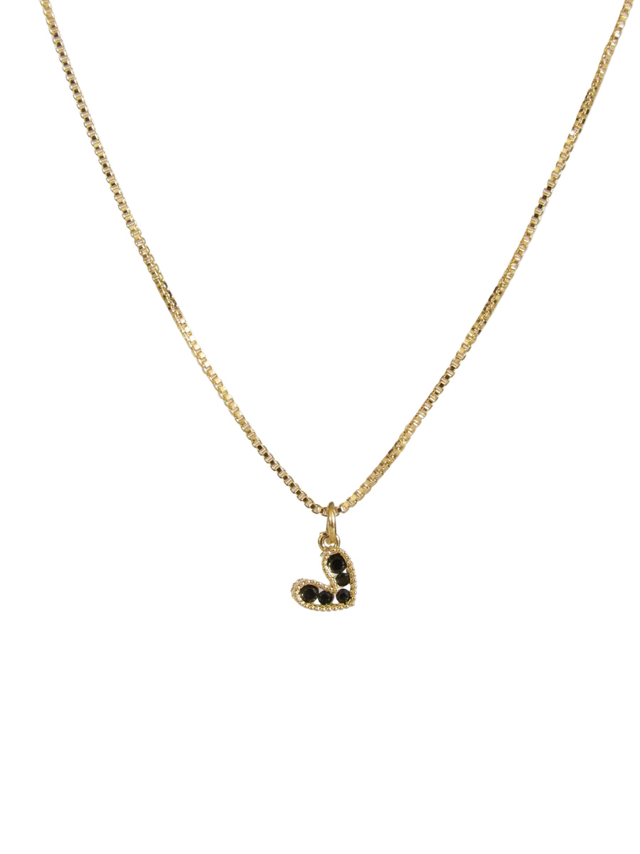 Collar corazón cristal