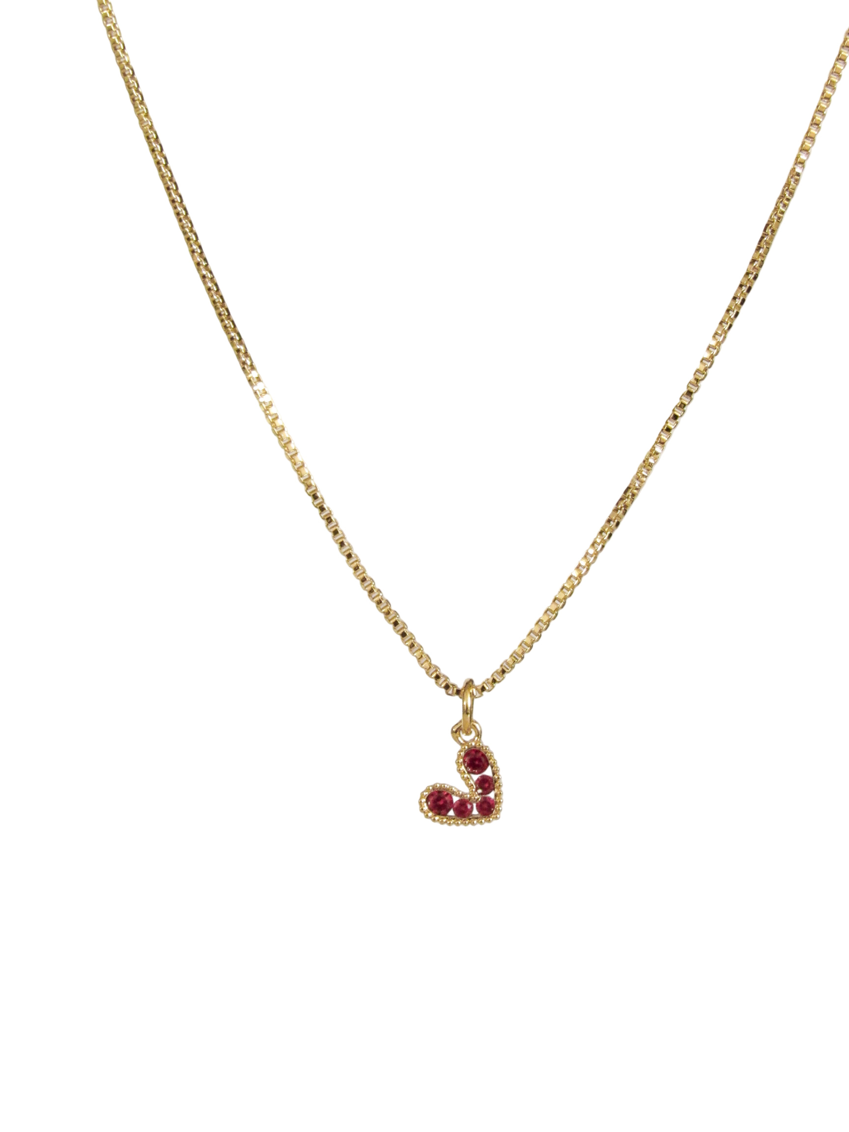 Collar corazón cristal