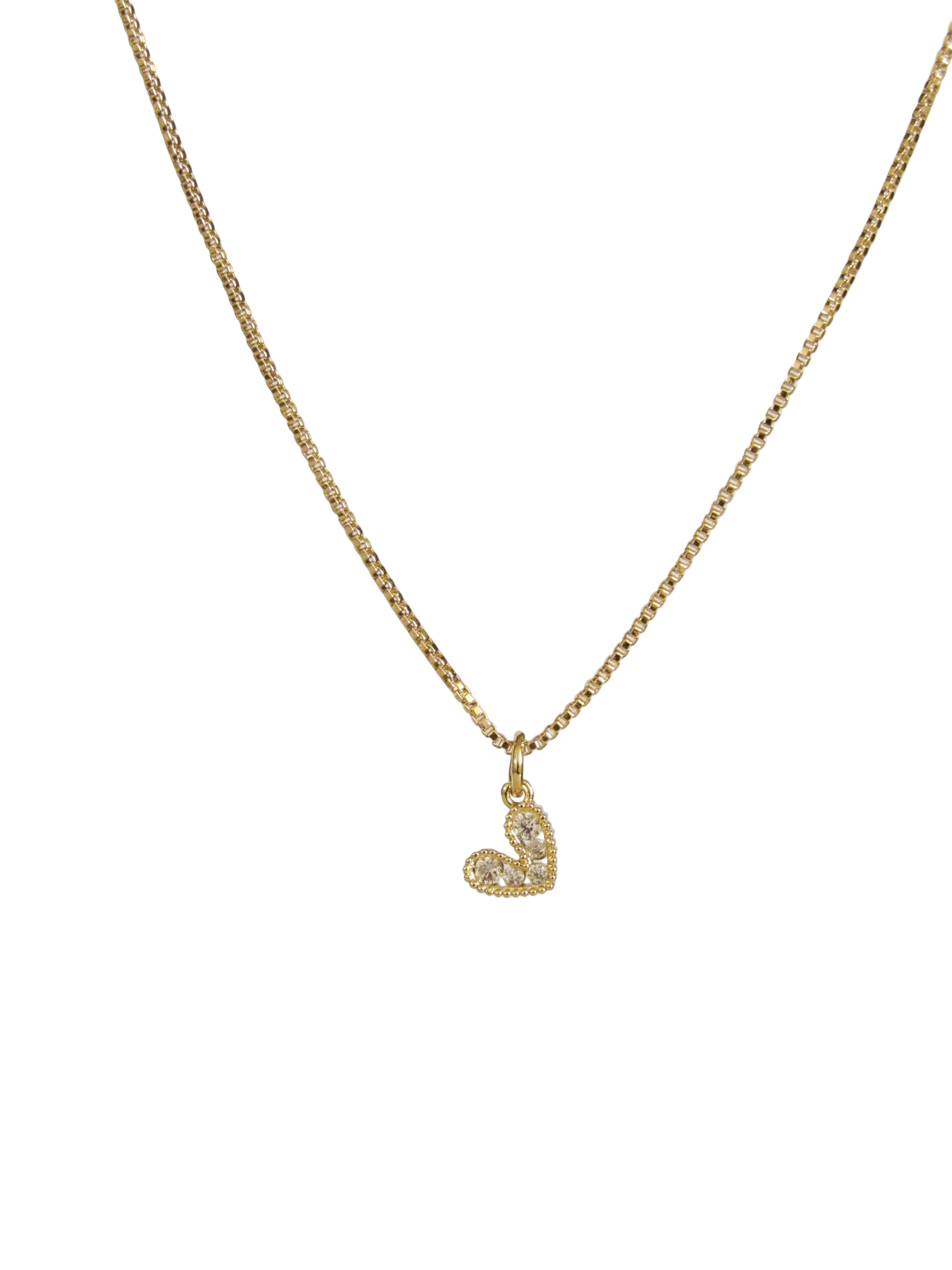 Collar corazón cristal