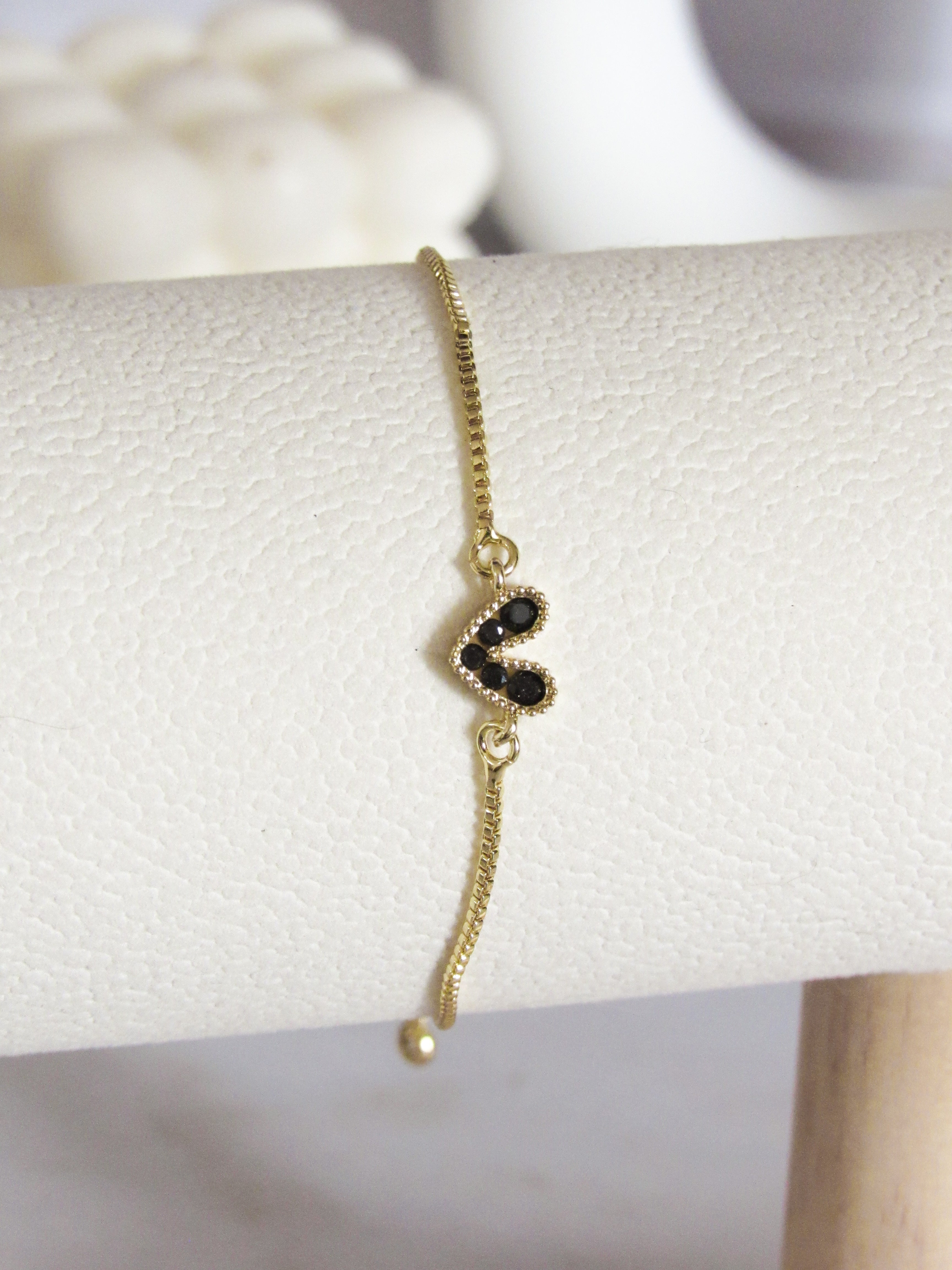 Pulsera corazón cristal