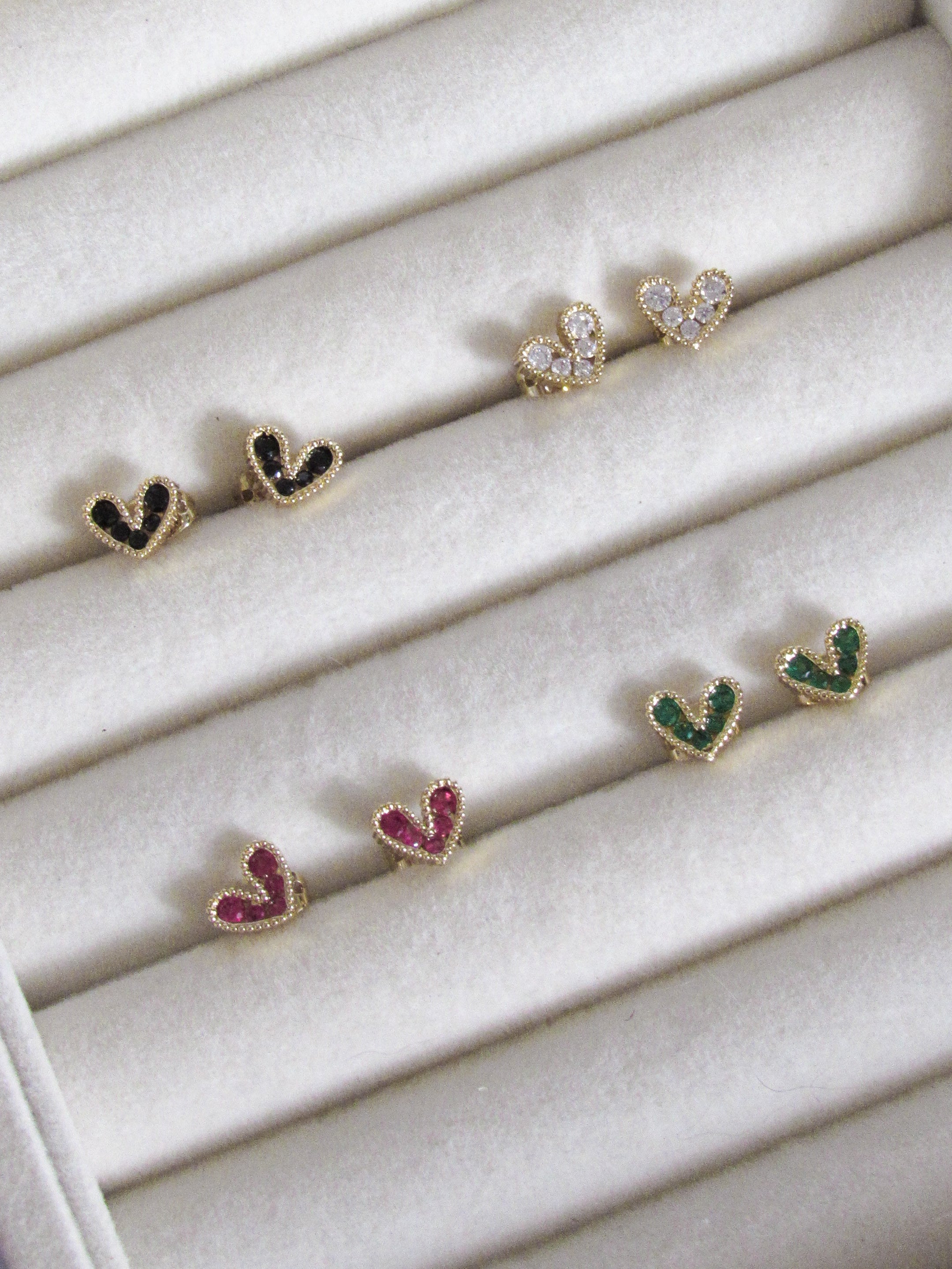 Topos corazón cristal