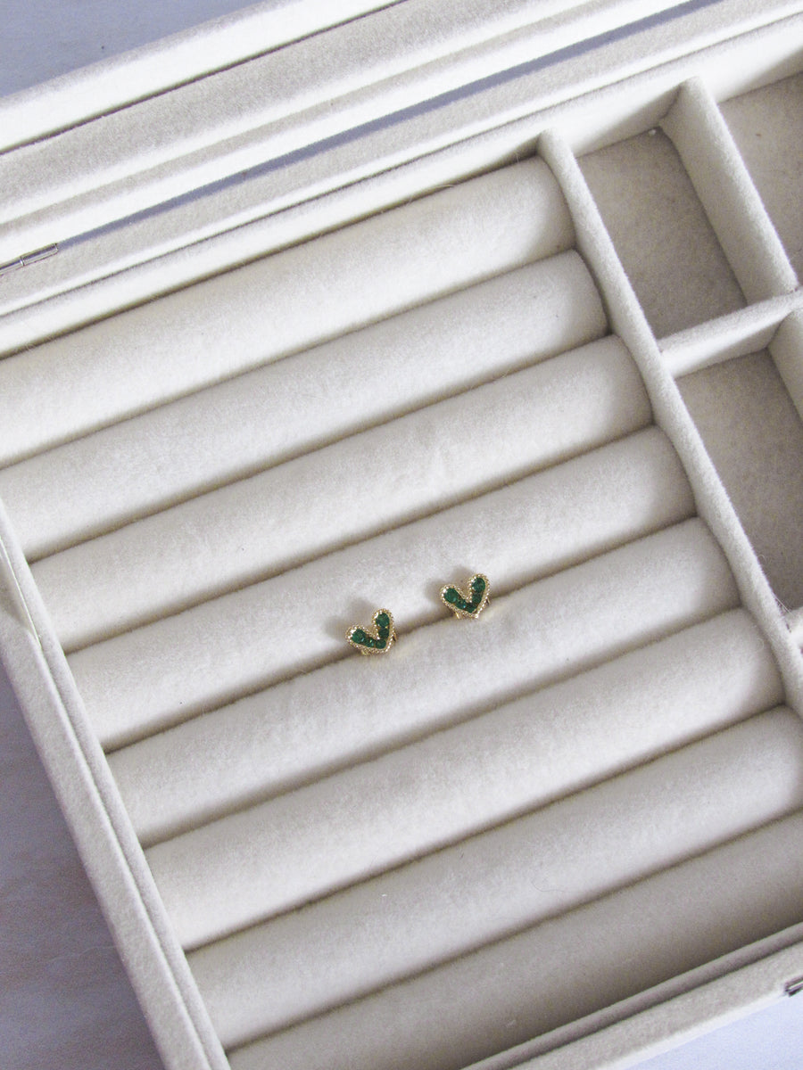 Topos corazón cristal