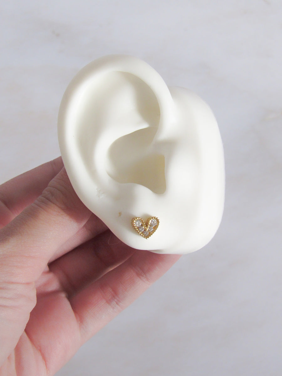 Topos corazón cristal