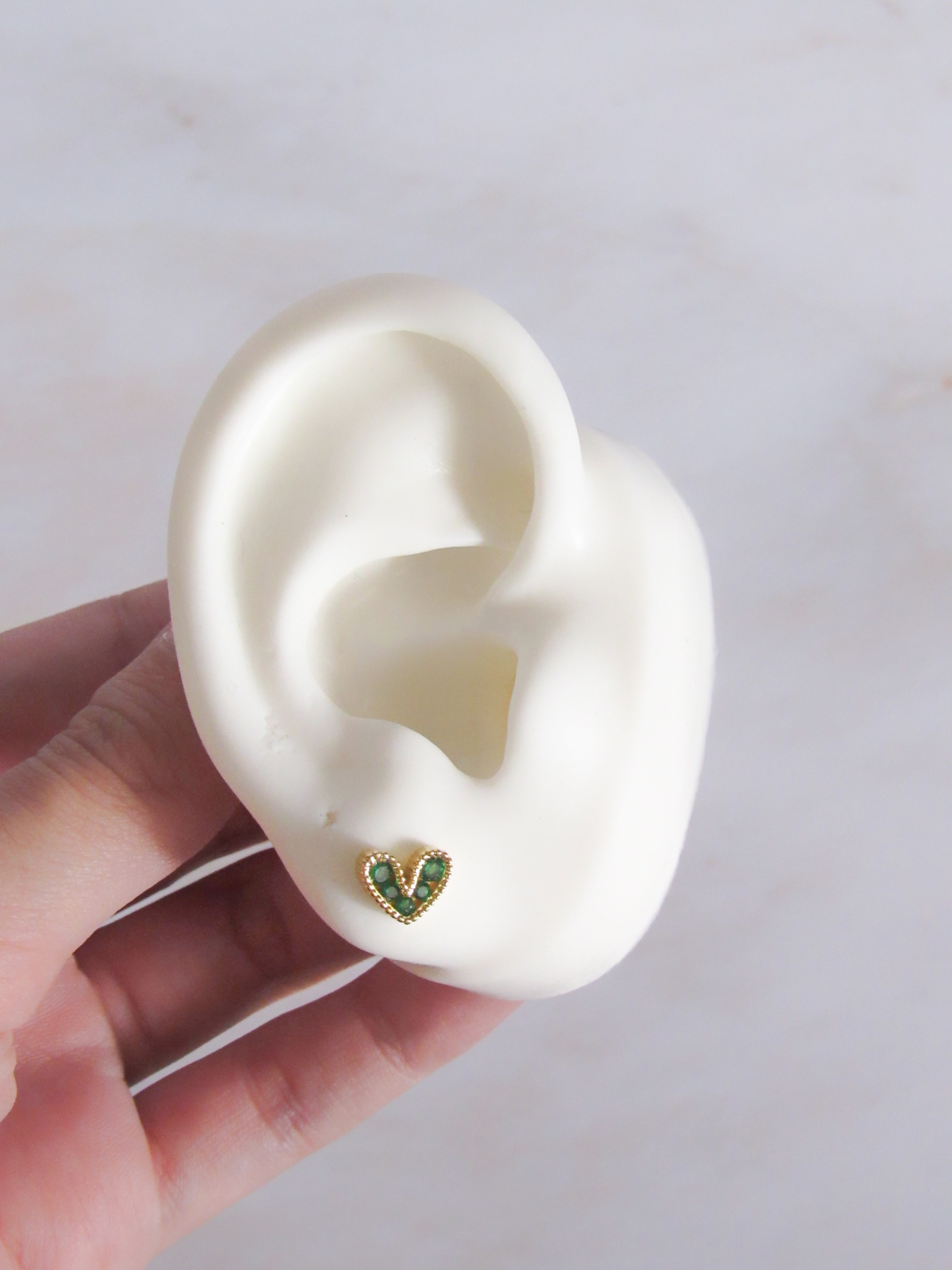 Topos corazón cristal