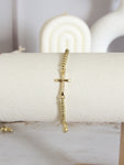 Pulsera cruz lisa