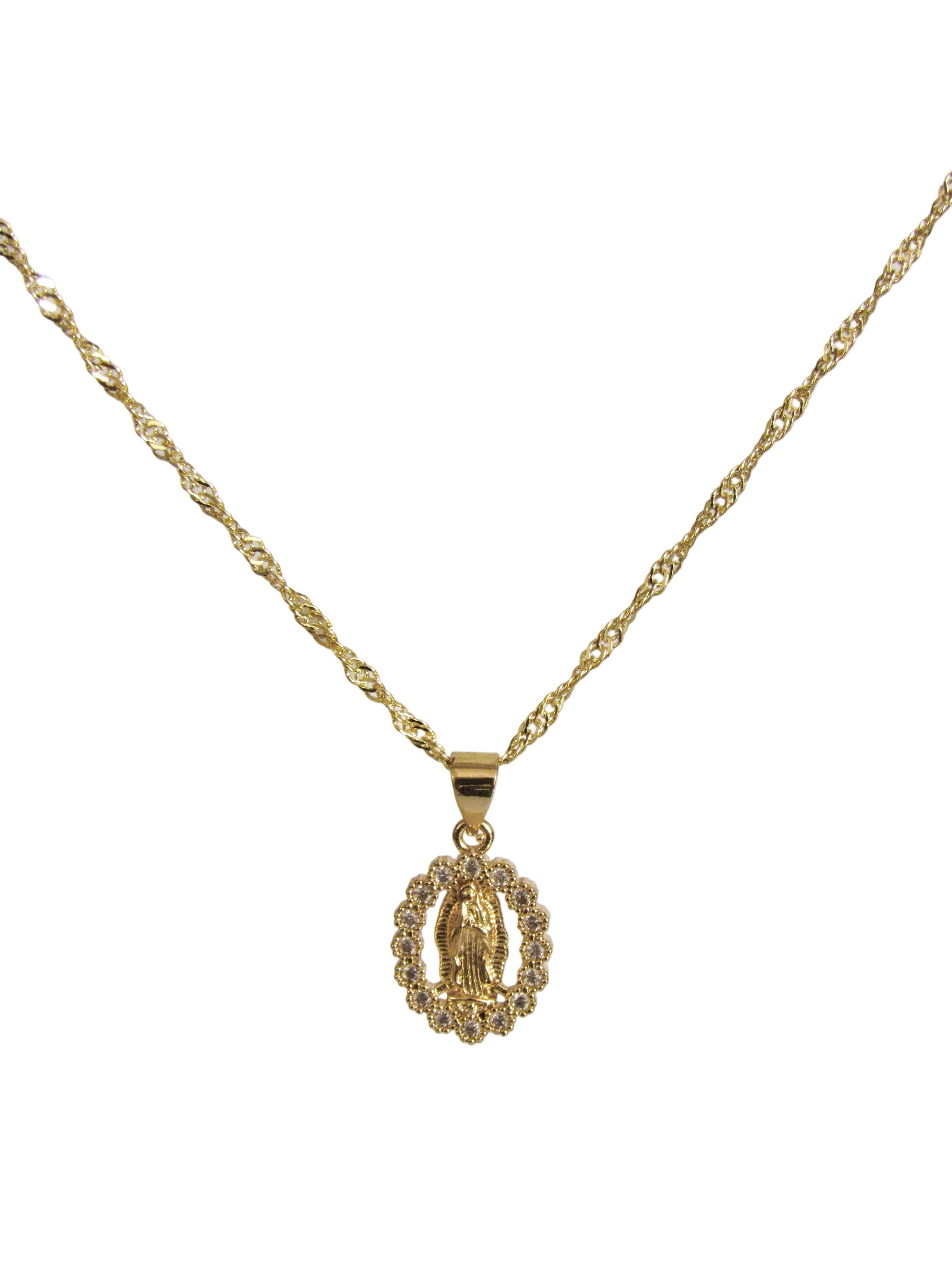 Collar virgen zircones