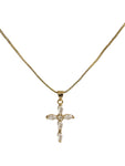 Collar cruz zircón
