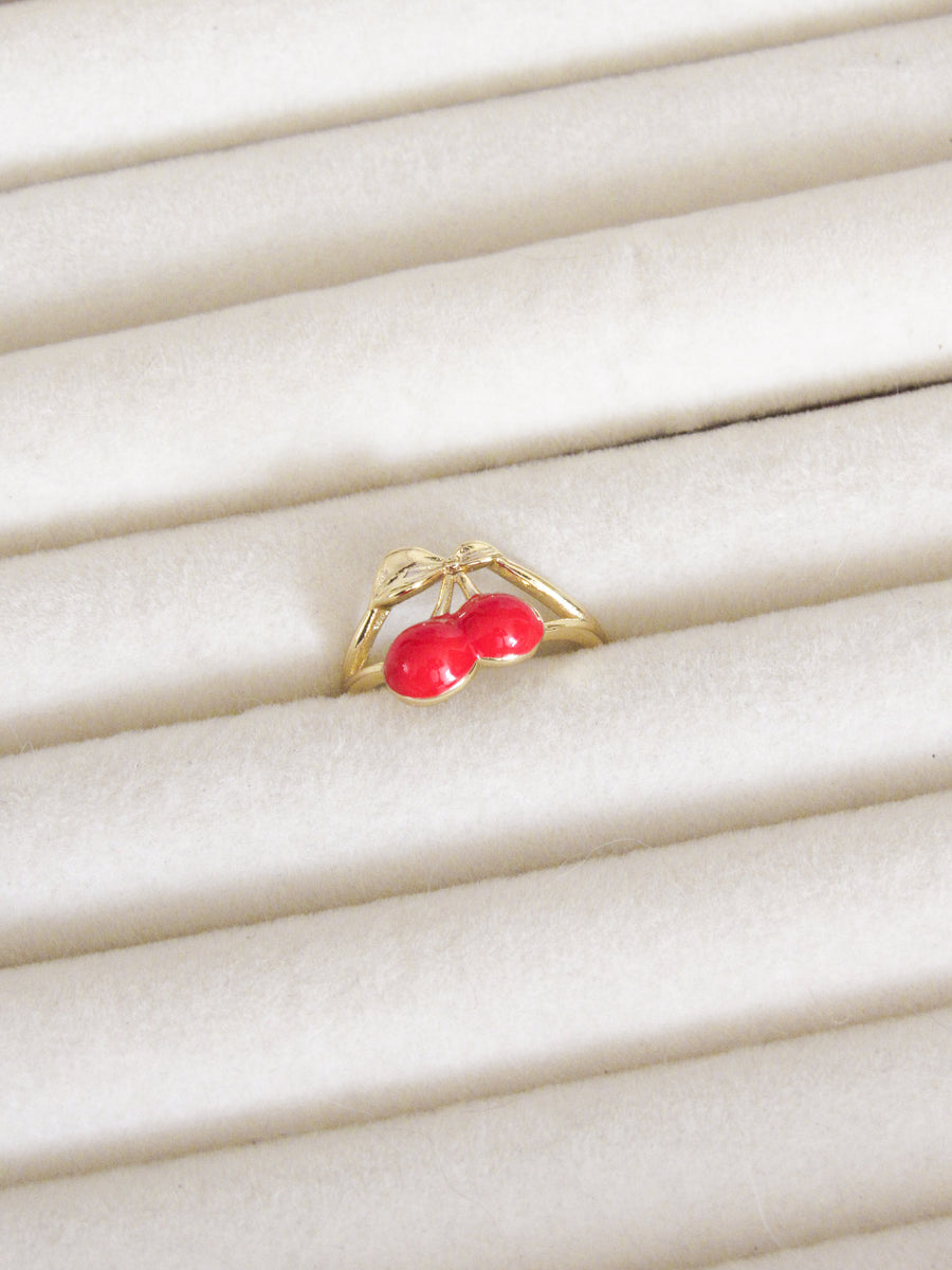 Anillo graduable cereza