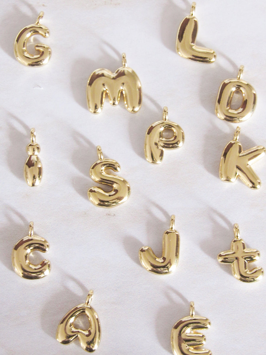 Collar inicial chunky lisa