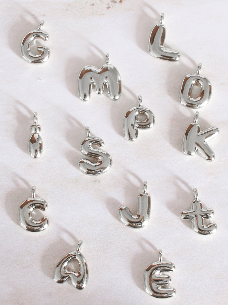 Collar inicial chunky lisa