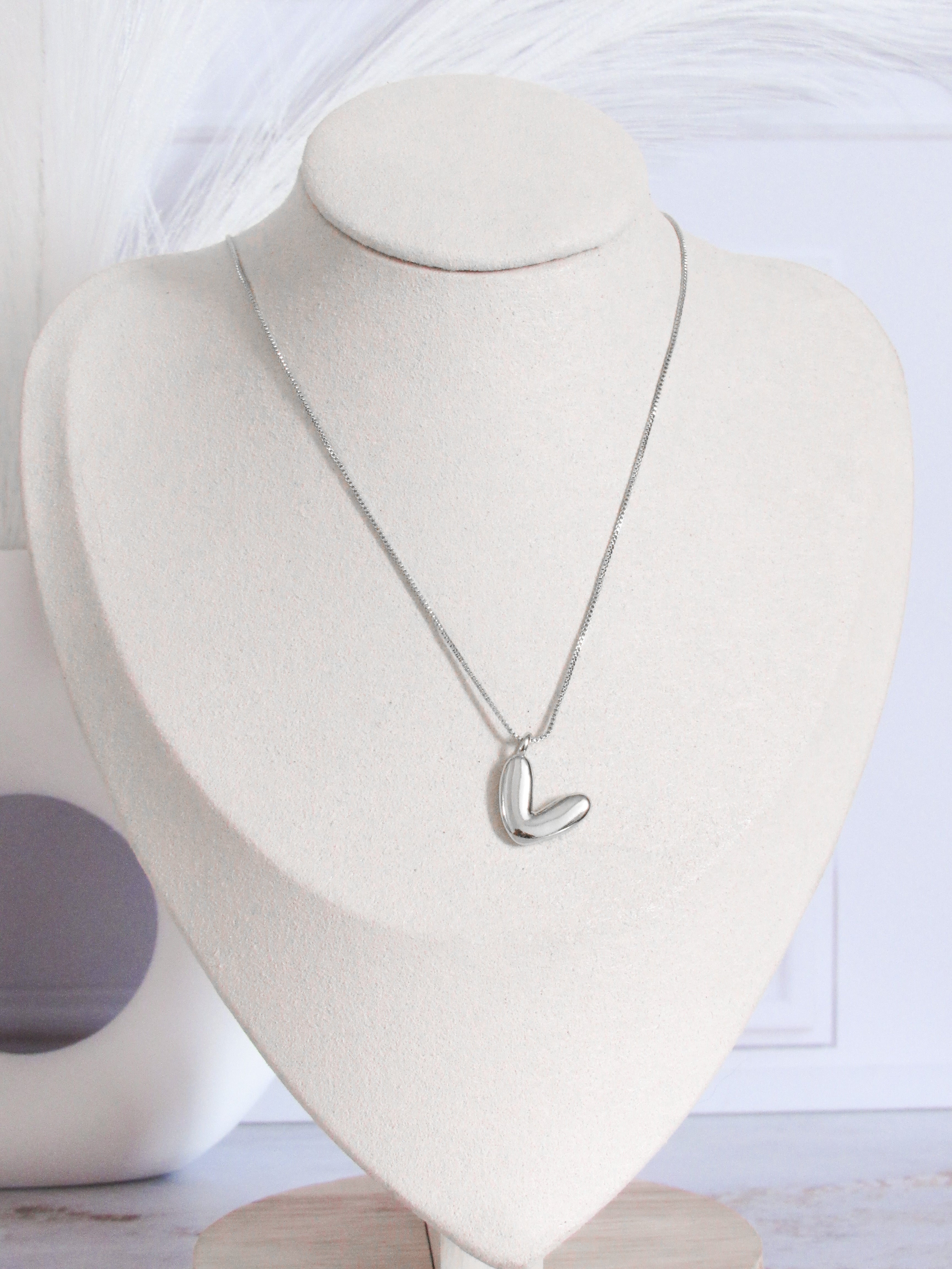 Collar inicial chunky lisa