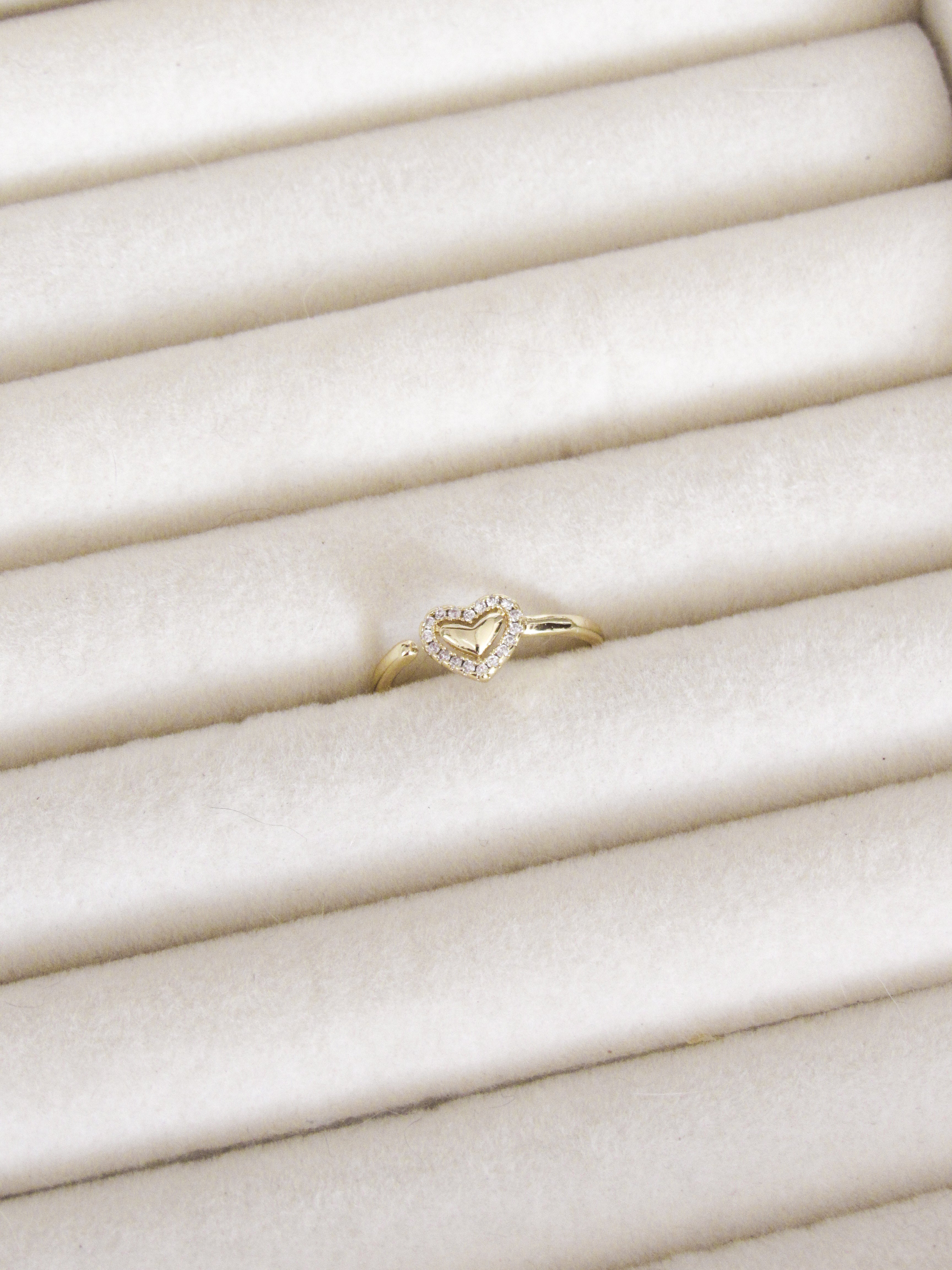 Anillo graduable corazón