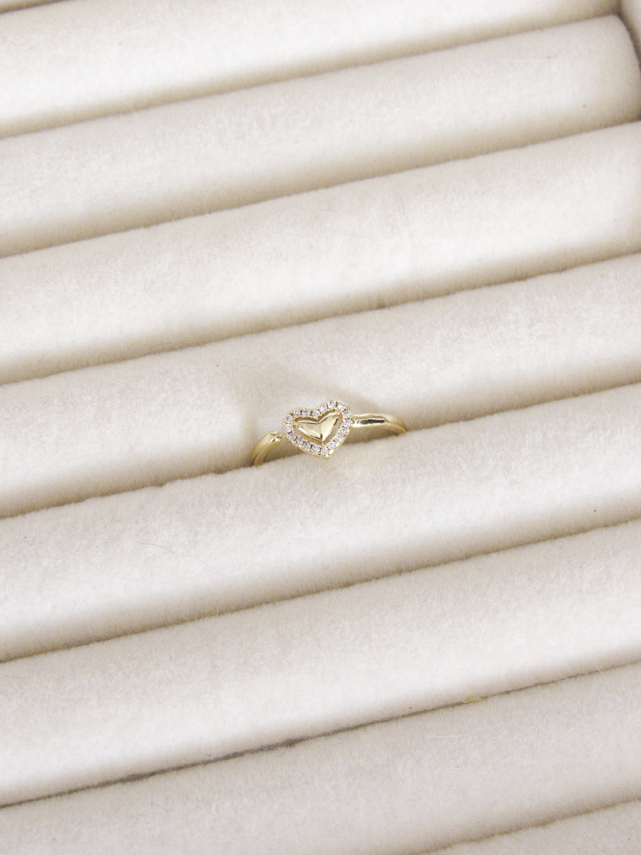 Anillo graduable corazón