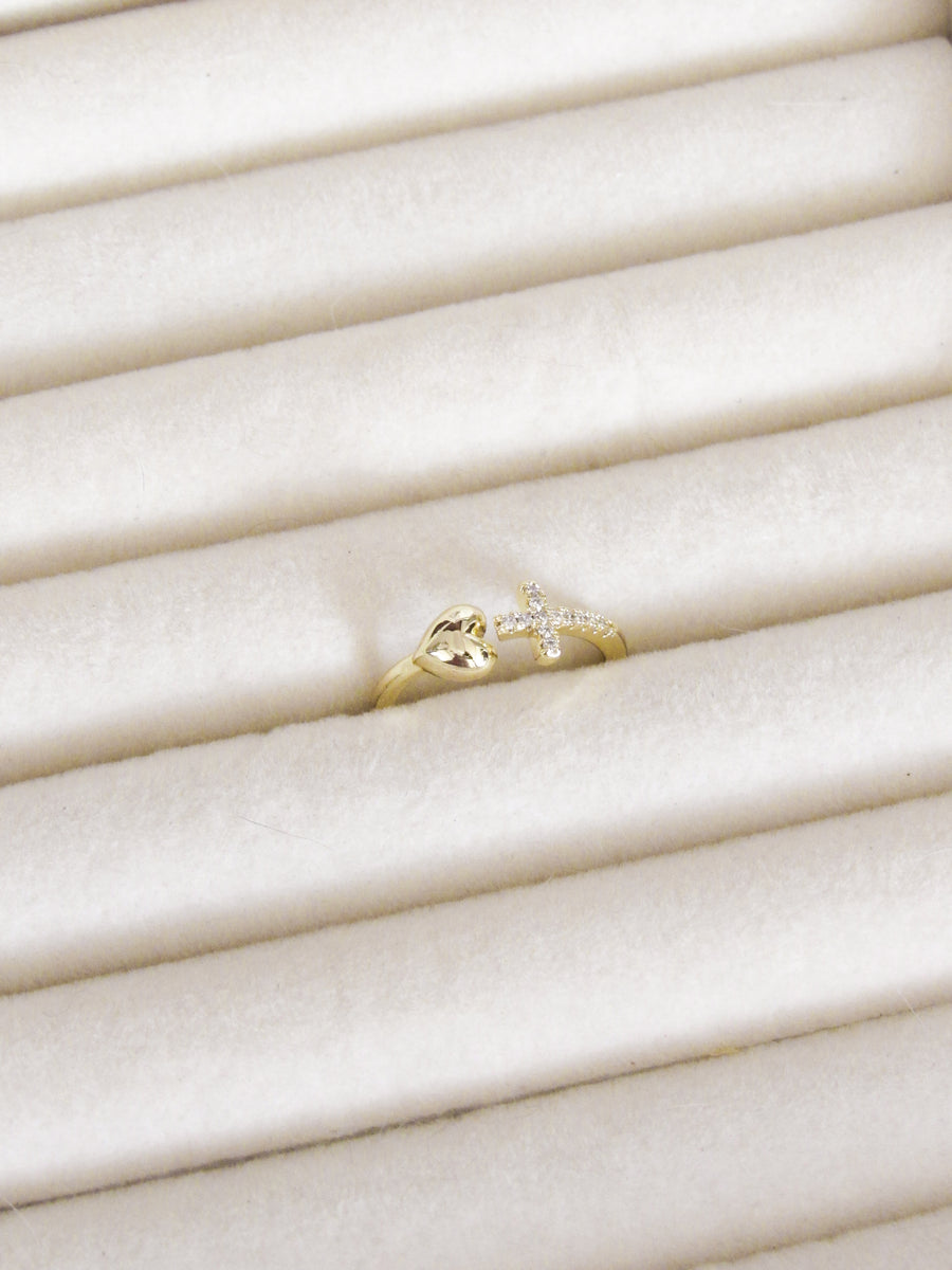 Anillo graduable cruz