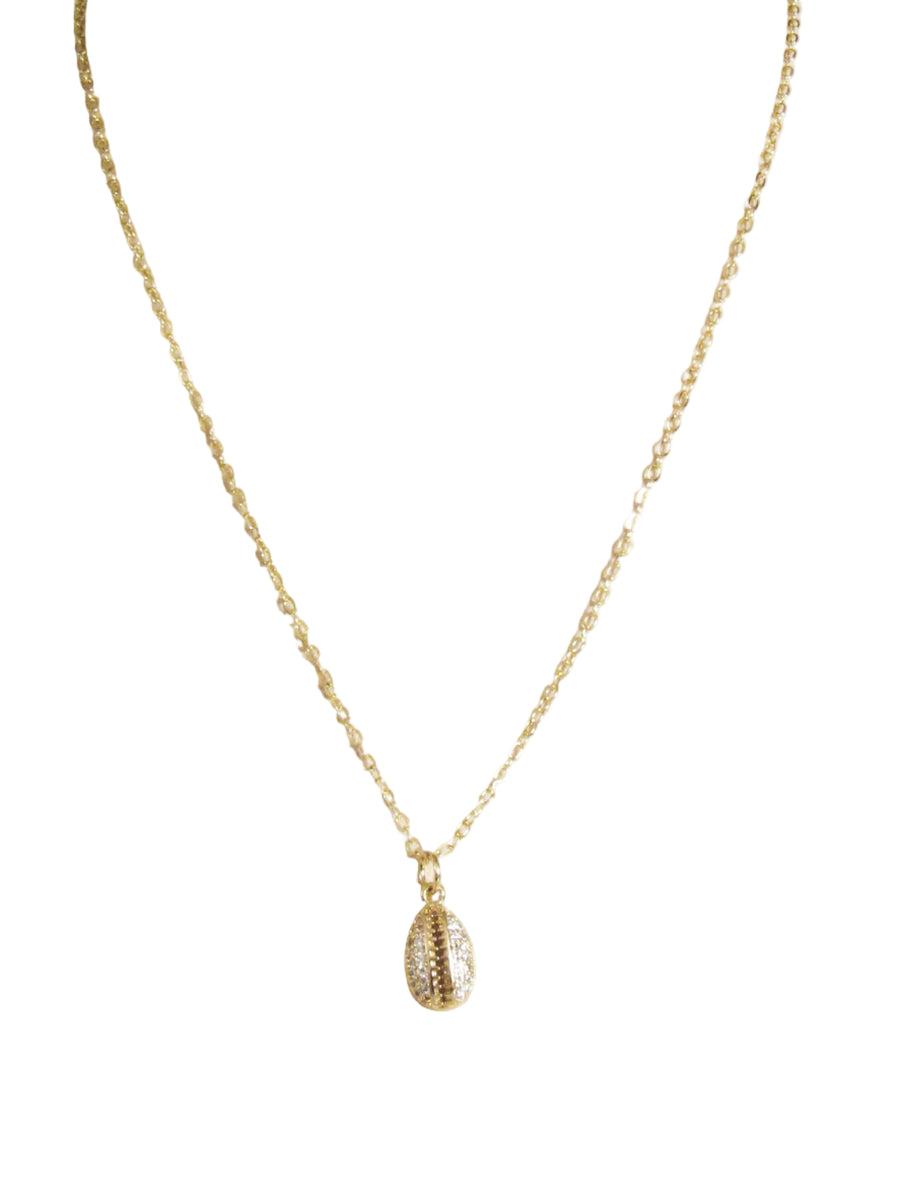 Collar concha zircones