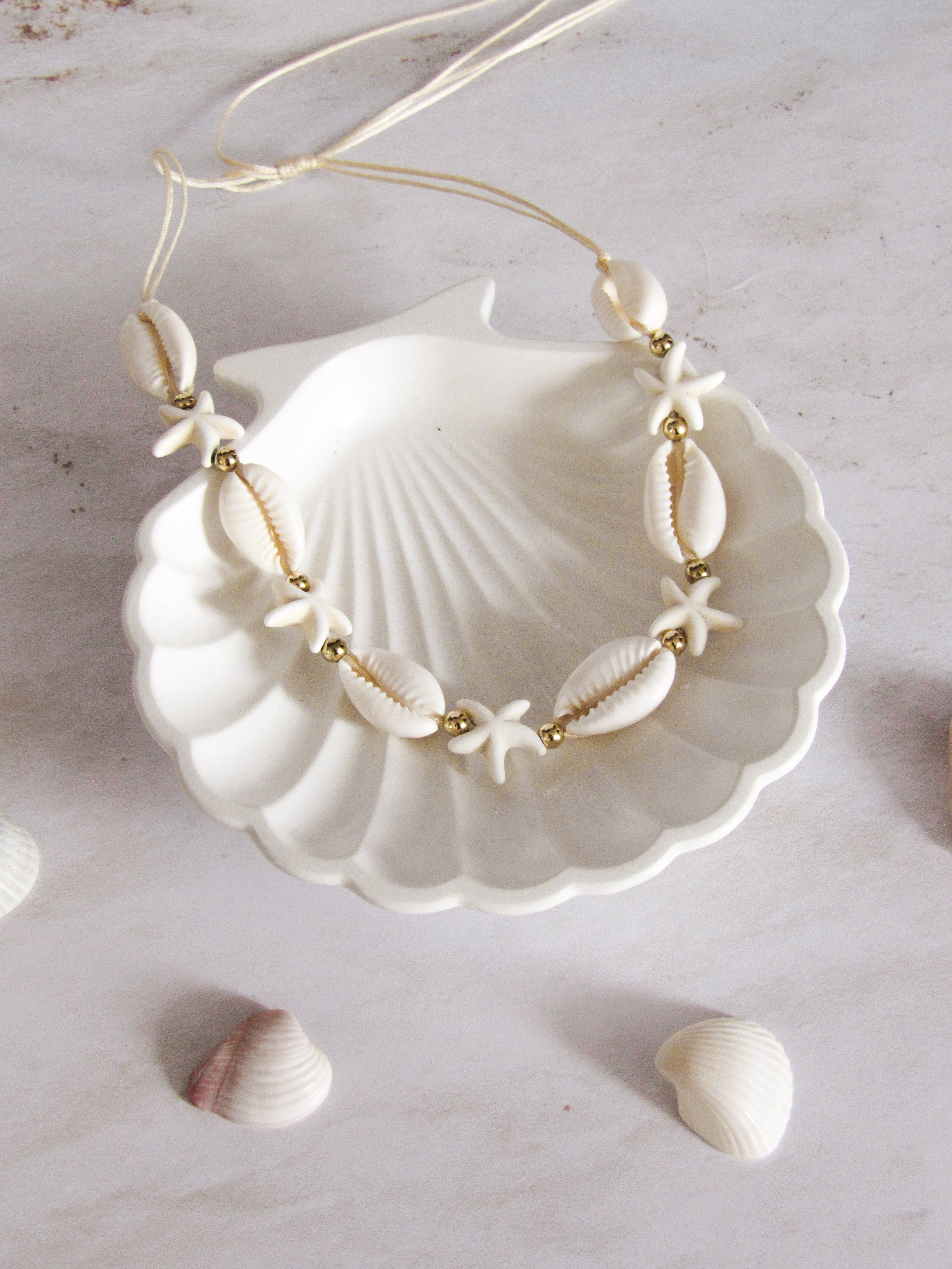 Gargantilla concha estrella de mar