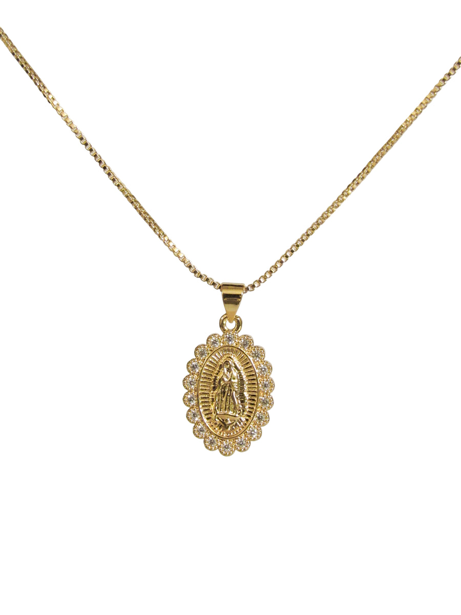 Collar virgen zircones