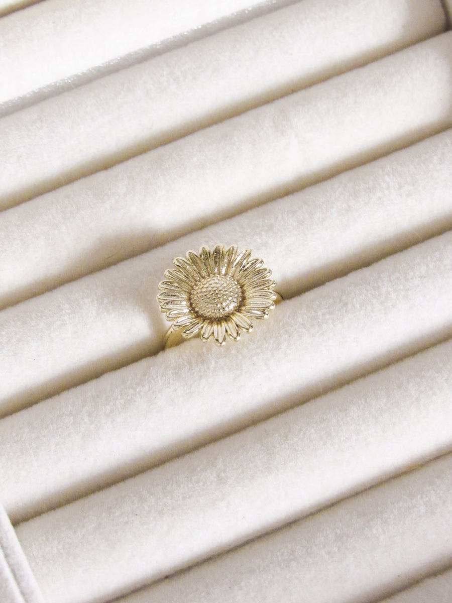 Anillo graduable flor