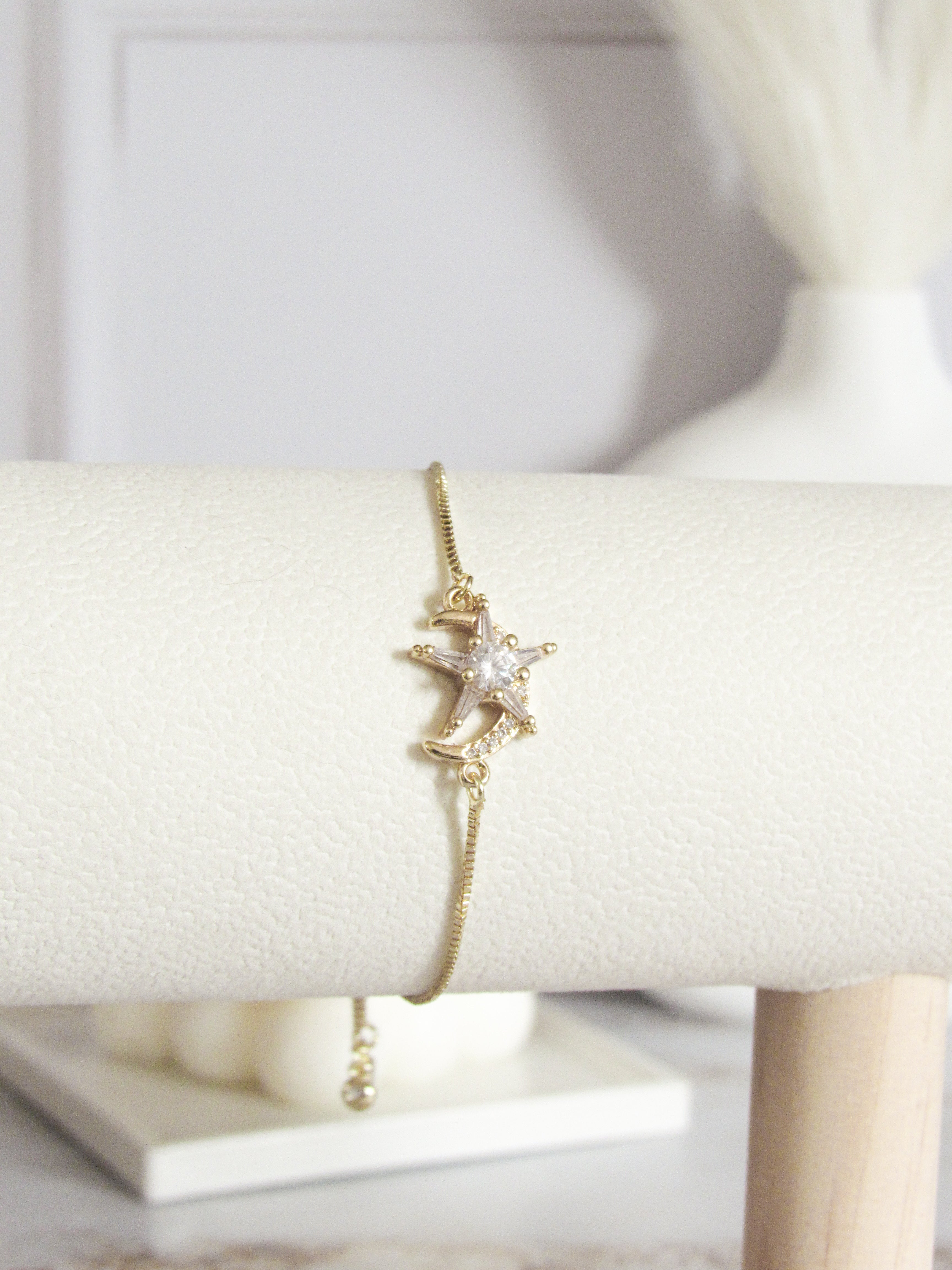 Pulsera luna estrella