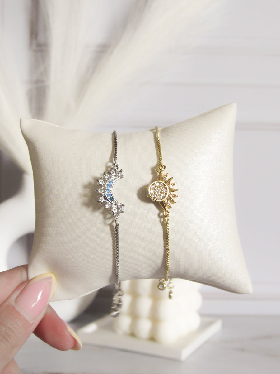 Pulsera duo sol luna mixto