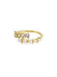 Anillo graduable perlas zircones