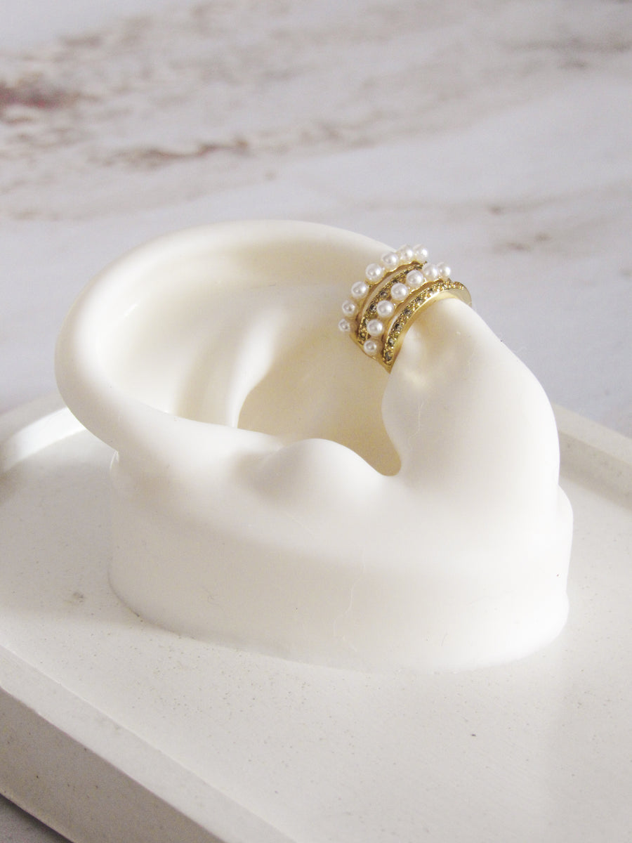 Earcuff perlas