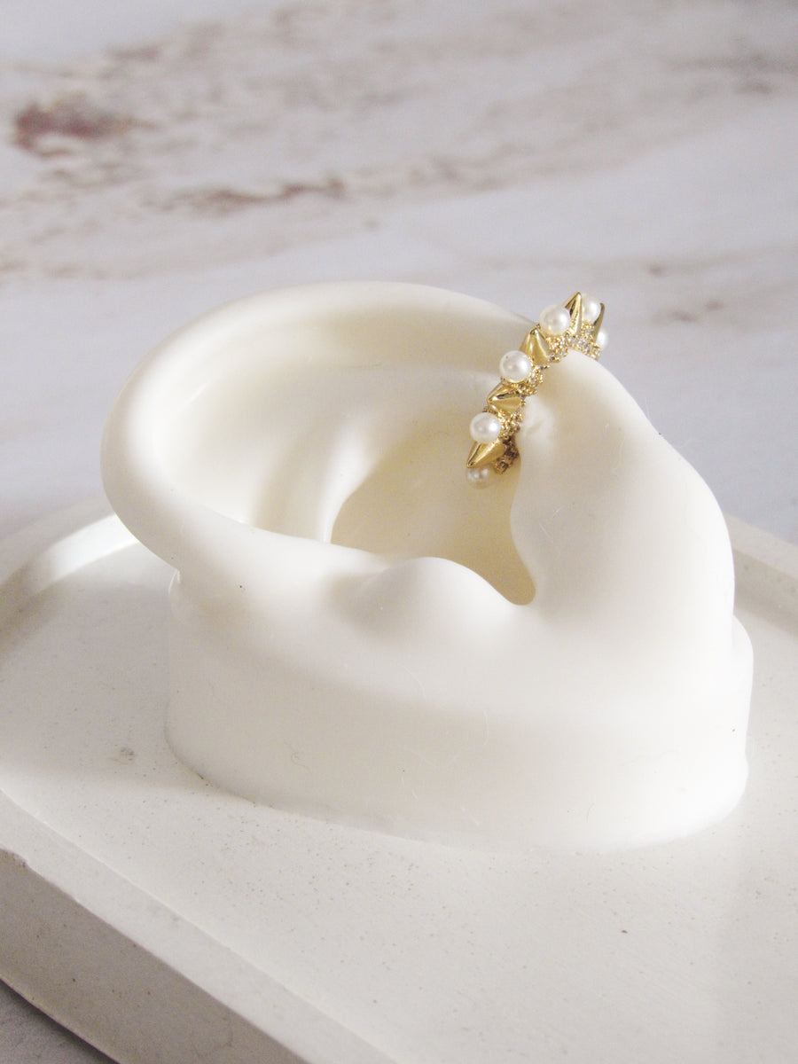 Earcuff perlas