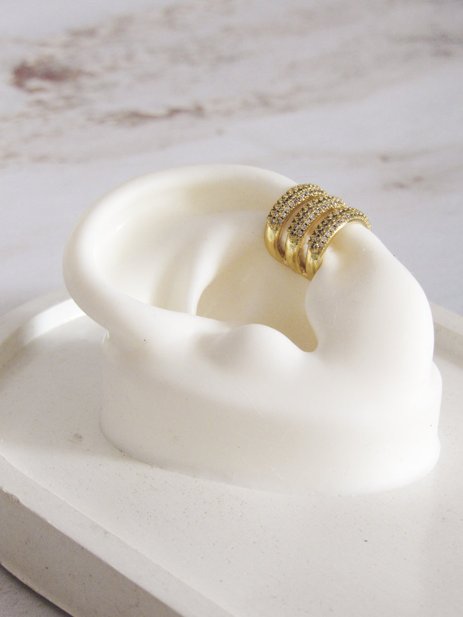 Earcuff triple zircones