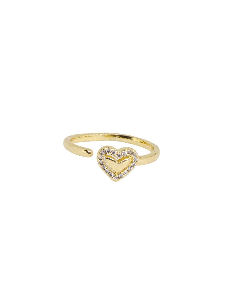 Anillo graduable corazón