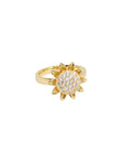 Anillo graduable giratorio flor