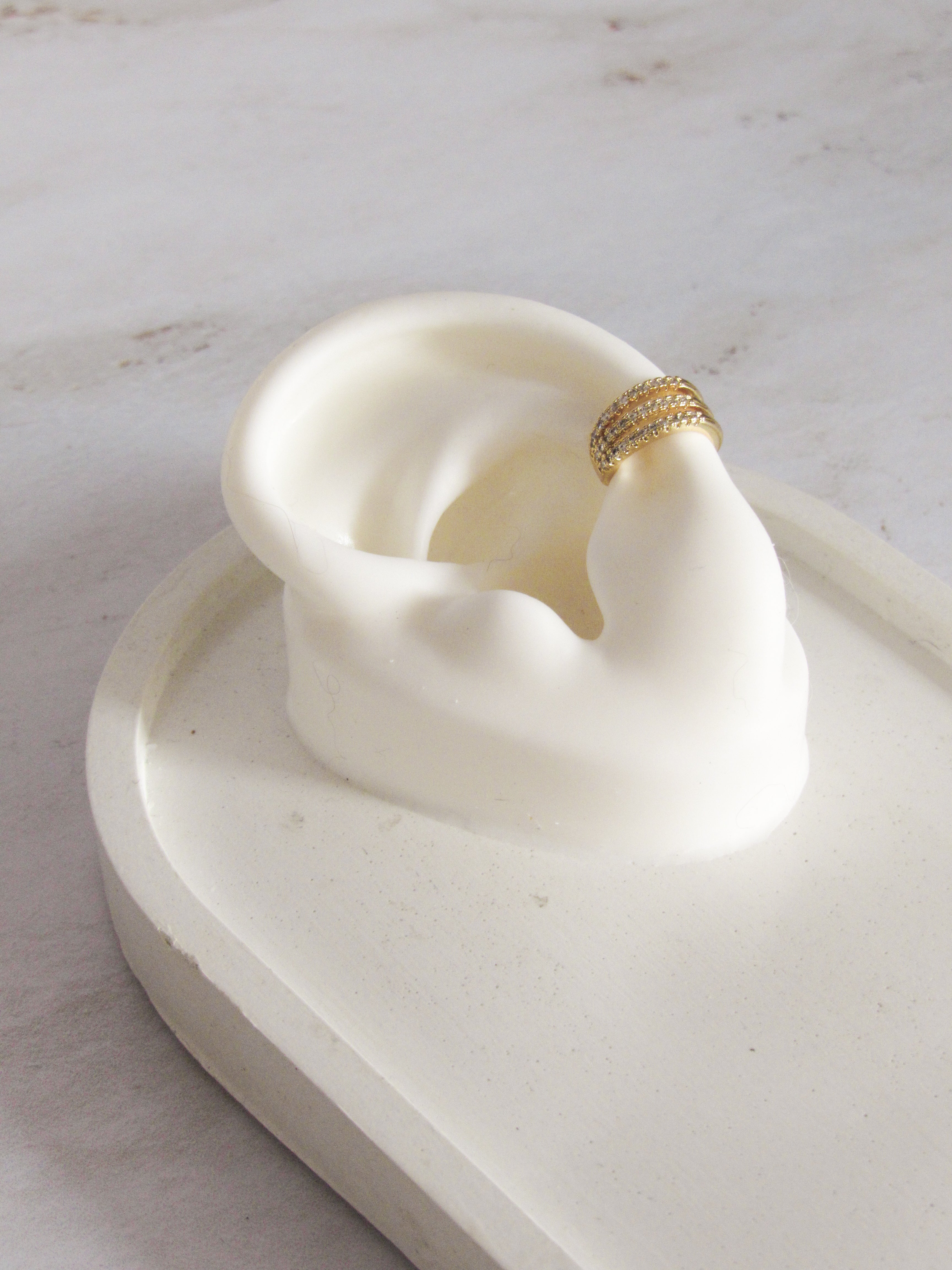 Earcuff triple zircones