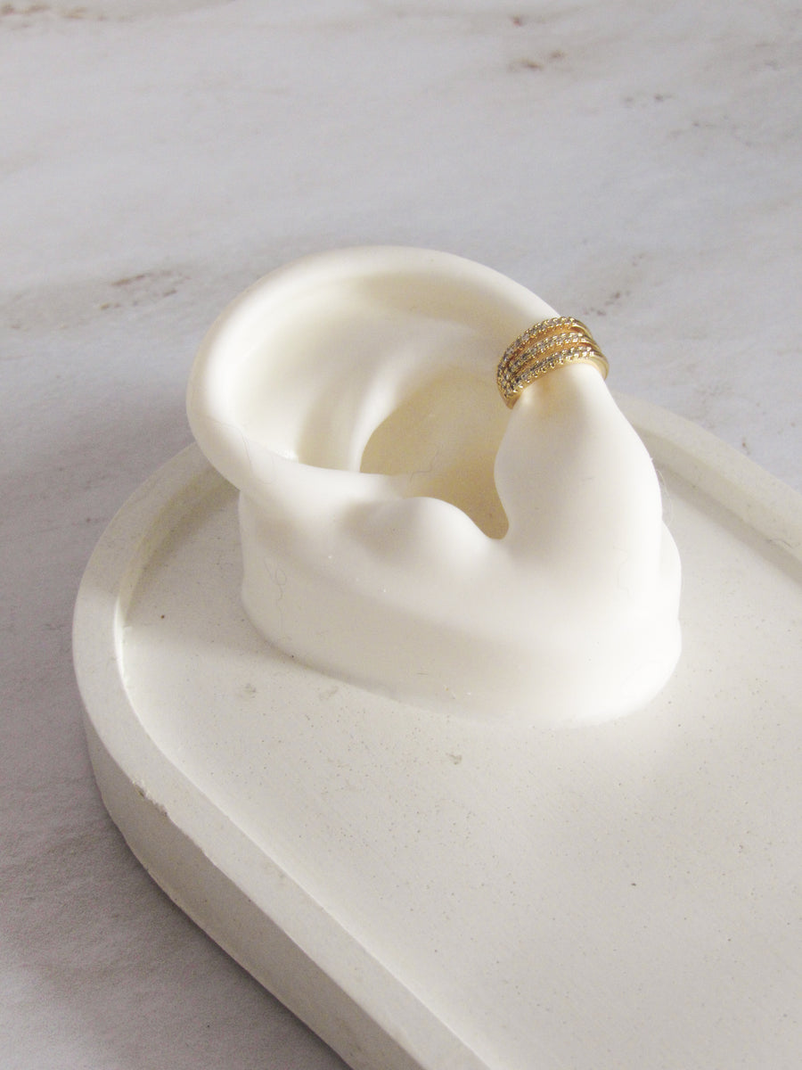 Earcuff triple zircones