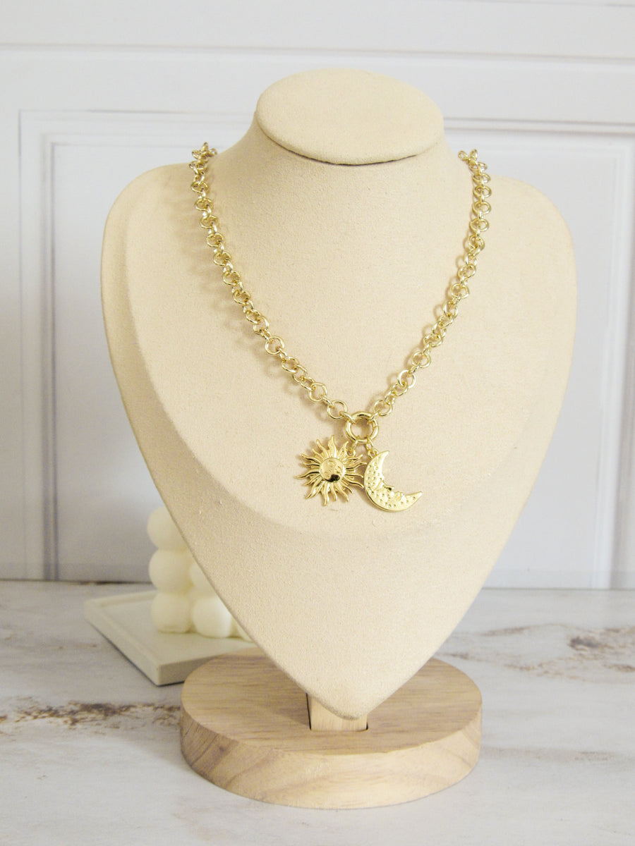 Collar eclipse dorado