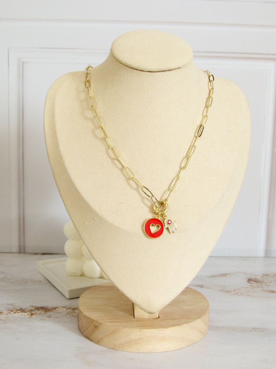 Collar corazón protector