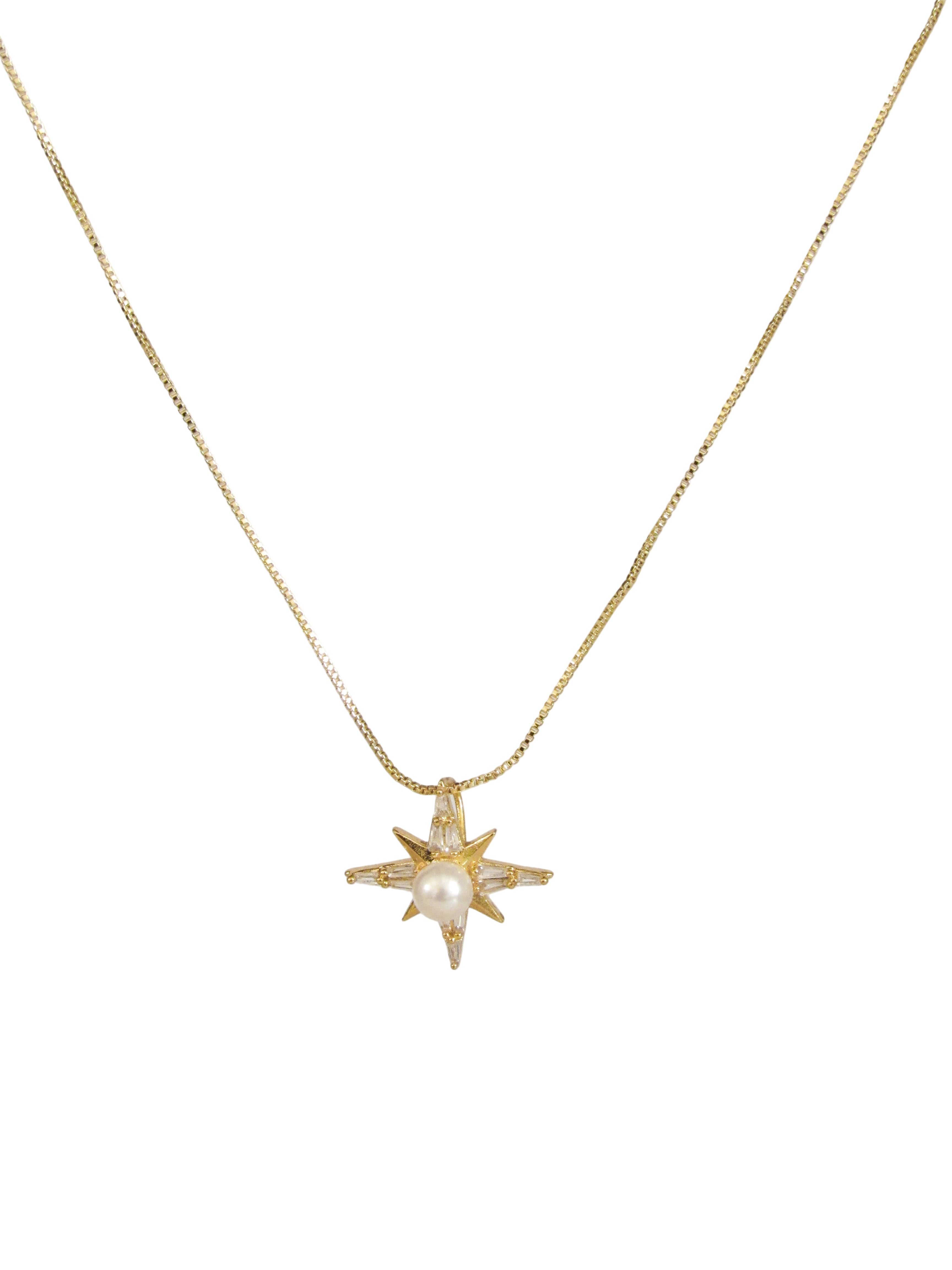 Collar estrella perla