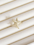 Anillo graduable estrella de mar